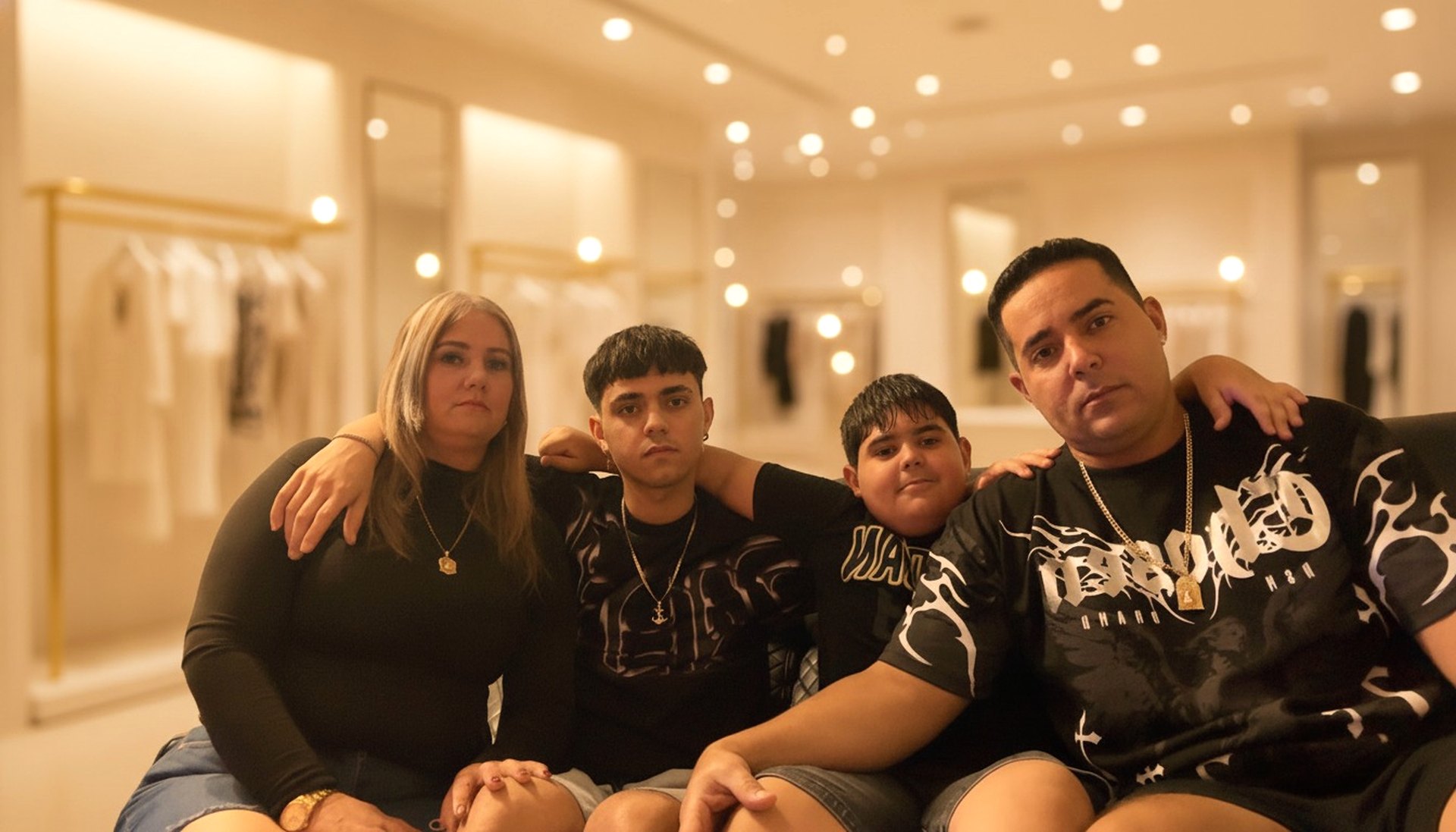 La familia de la tienda